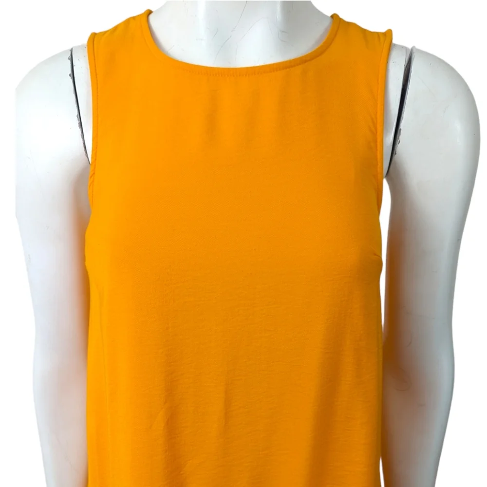 Anthropologie Maeve Marlene Maxi Dress Tiered Women XS Tangelo Orange Sleeveless - Picture 3 of 14